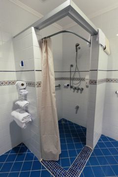 Walk in shower installation by Prestige Home Improvement Inc